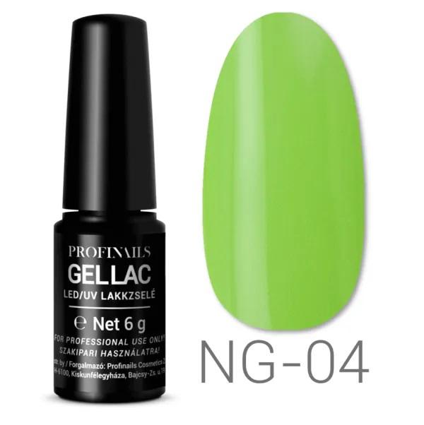 Profinails Gel Lac LED/UV lakkzselé 6 g No. NG-04 (Sötétben világít)