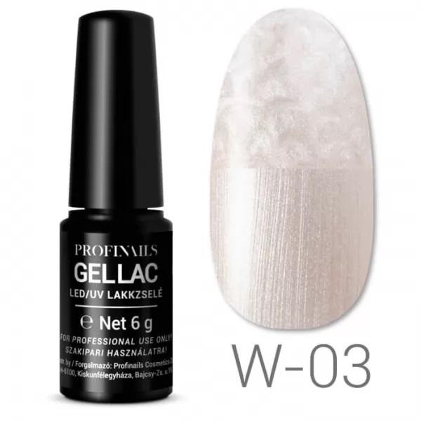 Profinails Gel Lac LED/UV lakkzselé 6 g No. W-03 ( Wedding Collection )