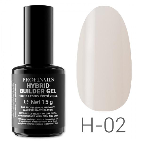 Profinails Hibrid LED/UV építő zselé 15 g H-02