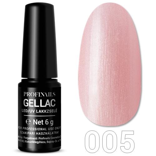 Profinails LED/UV lakkzselé 6 g No. 005 - Gyöngyház nude-barack