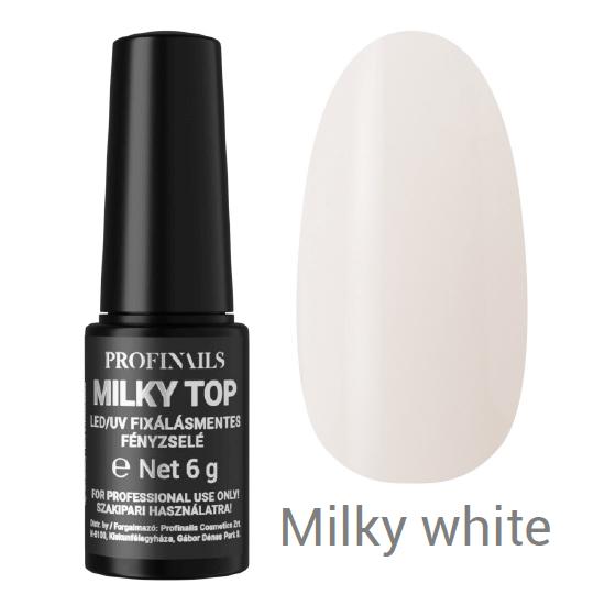 Profinails Milky White Top fixálásmentes LED/UV fényzselé 6g