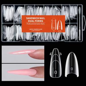 256 Db-Os Plastic Form System - Sandwich Nail Dual Form - 16 Méretben - 84588