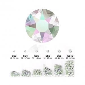 6in1 strasszkő szett - Crystal AB 1720 db