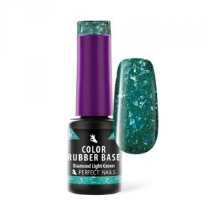 Color Rubber Base Gel - Színezett Alapzselé 8ml - Diamond Light Green