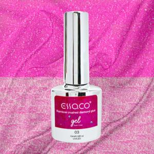 Essaco Gél Lakk - Rainbow Crushed Diamond - 10Ml - 003