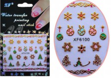 Karácsonyi Körömmatrica XF6100, Öntapadós, Meghitt Karácsony #68