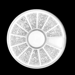 Körömdíszítő - Szórógyöngy Box - Ezüst