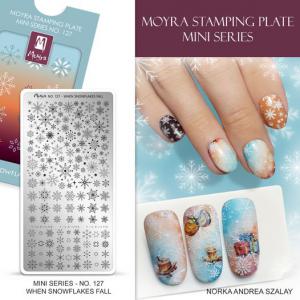 Moyra mini nyomdalemez No.127 When Snowflakes Fall