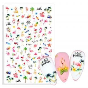 Nyári körömmatrica F560