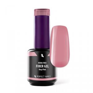 Perfect Nails Fiber Vitamin Base Gel - HEMA FREE - Erősített Gél Lakk Alap - Rosy Pink - 15ml