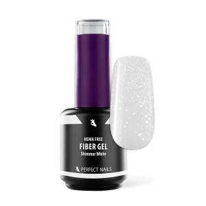 Perfect Nails Fiber Vitamin Base Gel - HEMA FREE - Erősített Gél Lakk Alap - Shimmer White - 15ml