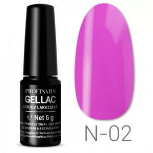 Profinails Gel Lac LED/UV lakkzselé 6 g No. N-02 - Neon Splash Collection