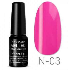 Profinails Gel Lac LED/UV lakkzselé 6 g No. N-03 - Neon Splash Collection