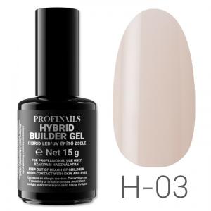 Profinails Hibrid LED/UV építő zselé 15 g H-03