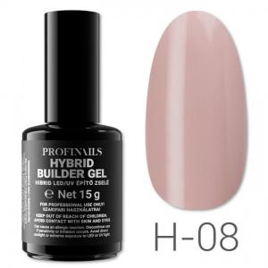 Profinails Hibrid LED/UV építő zselé 15 g H-08