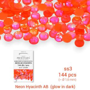 Profinails kristálykő refill 144 db Neon AB s3 No. NAB-10 Hyacinth