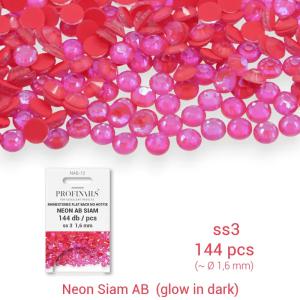Profinails kristálykő refill 144 db Neon AB s3 No. NAB-12 Siam