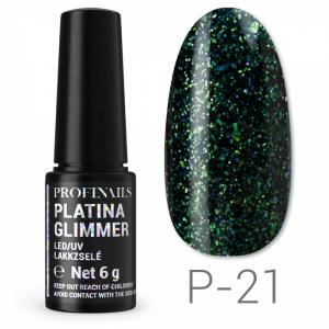 Profinails Platina Glimmer LED/UV lakkzselé 6g P-21