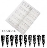 Transzferfólia szett 10db (XKZ-30-14) karácsony hópihe