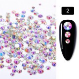 Vegyes méretű kristálykő 720 db 02 Crystal AB