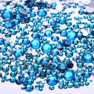 Vegyes méretű kristálykő 720 db 14. Blue Zircon