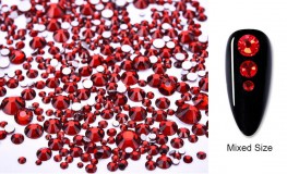 Vegyes méretű kristálykő 720 db 15. Dark Siam