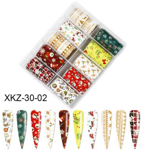 Transzferfólia szett 10db (XKZ-30-02) Karácsony
