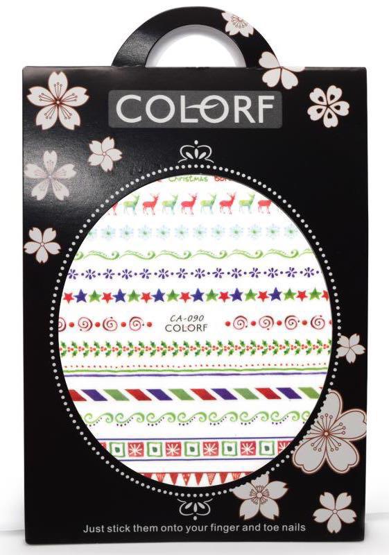 XL MÉRETŰ Karácsonyi Körömmatrica CA-090, Öntapadós #4