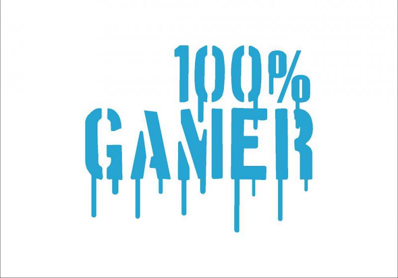 100% Gamer matrica (M3)