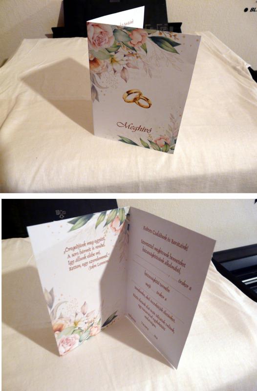 Esküvői meghívó /Kitölthető/