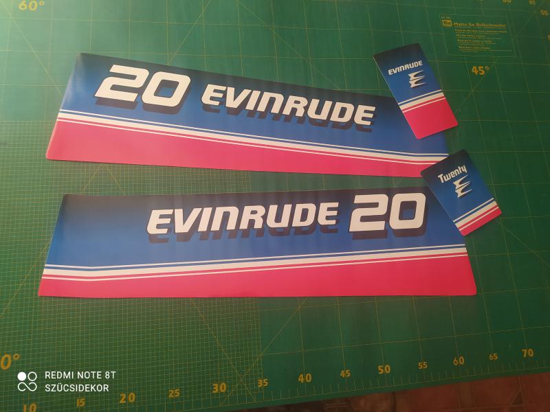 Evinrude 20 matrica szett