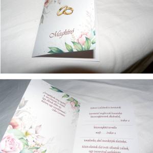 Esküvői meghívó /Üres/