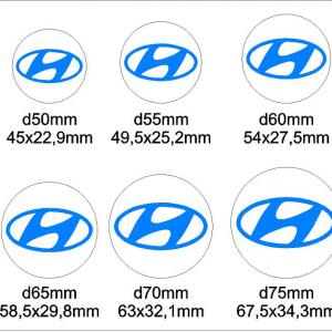 Hyundai felni/dísztárcsa matrica szett (ovális) /EU-HU/