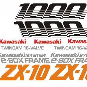 Kawasaki ZX-10 1000 matrica szett