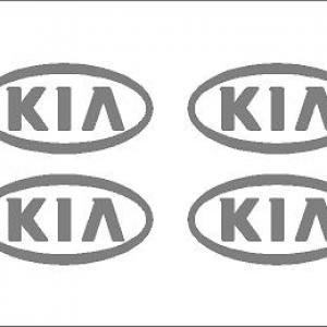 Kia felni/dísztárcsa matrica szett (ovális) /EU-HU/