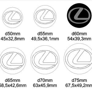 Lexus felni/dísztárcsa matrica szett /EU-HU/