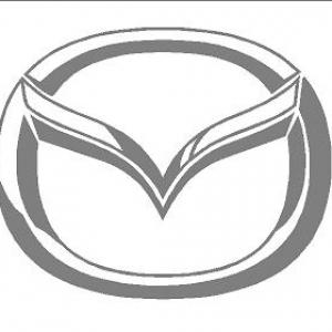 Mazda logó (ovális) (M1) /EU-HU/