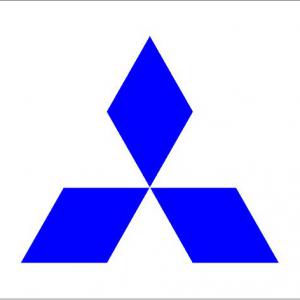 Mitsubishi logó matrica (M2)