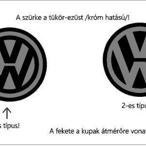 Volkswagen felni/dísztárcsa matrica szett 1. típus /EU-HU/