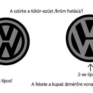 Volkswagen felni/dísztárcsa matrica szett 2. típus /EU-HU/