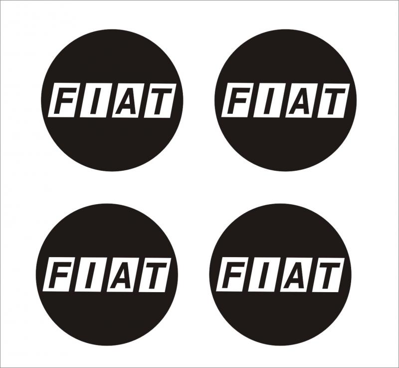 Fiat felni/dísztárcsa (régi) matrica szett /EU-HU/