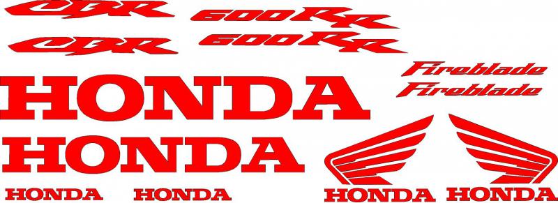Honda CBR 600RR fireblade matrica szett gyári méret!