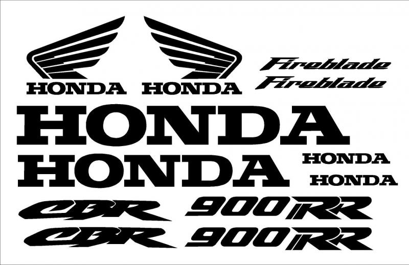 Honda CBR 900RR fireblade matrica szett gyári méret!