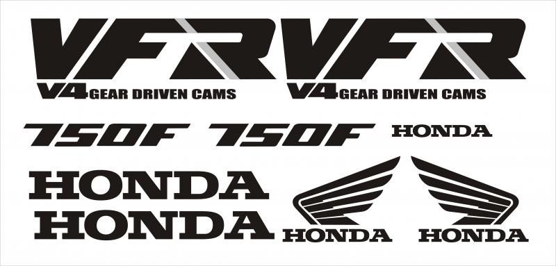 Honda VFR 750F matrica szett '86-89