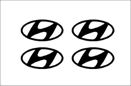 Hyundai felni/dísztárcsa matrica szett (ovális)