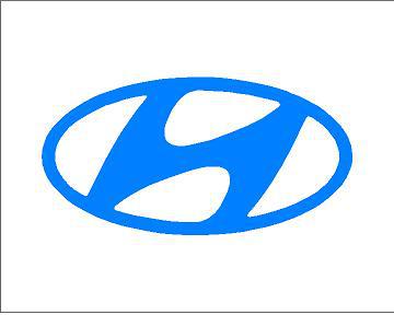 Hyundai logó matrica (ovális) (M1)
