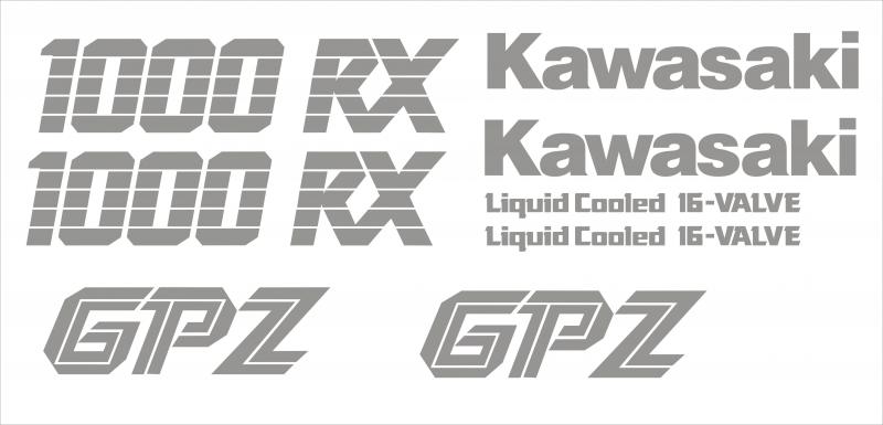 Kawasaki GPZ 1000RX matrica szett