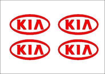 Kia felni/dísztárcsa matrica szett (ovális) /EU-HU/