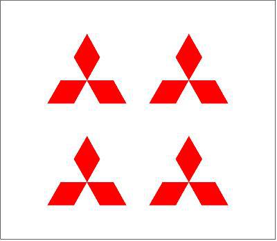 Mitsubishi felni/dísztárcsa matrica szett /EU-HU/