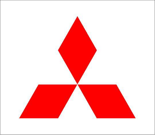 Mitsubishi logó matrica (M1)